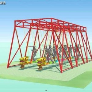 网红大秋千,挑战极限的空中乐园